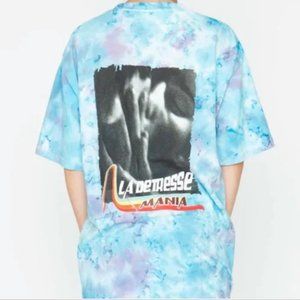 NWT La Detresse - Blue Tie Dye Mystic Euphoria Tee